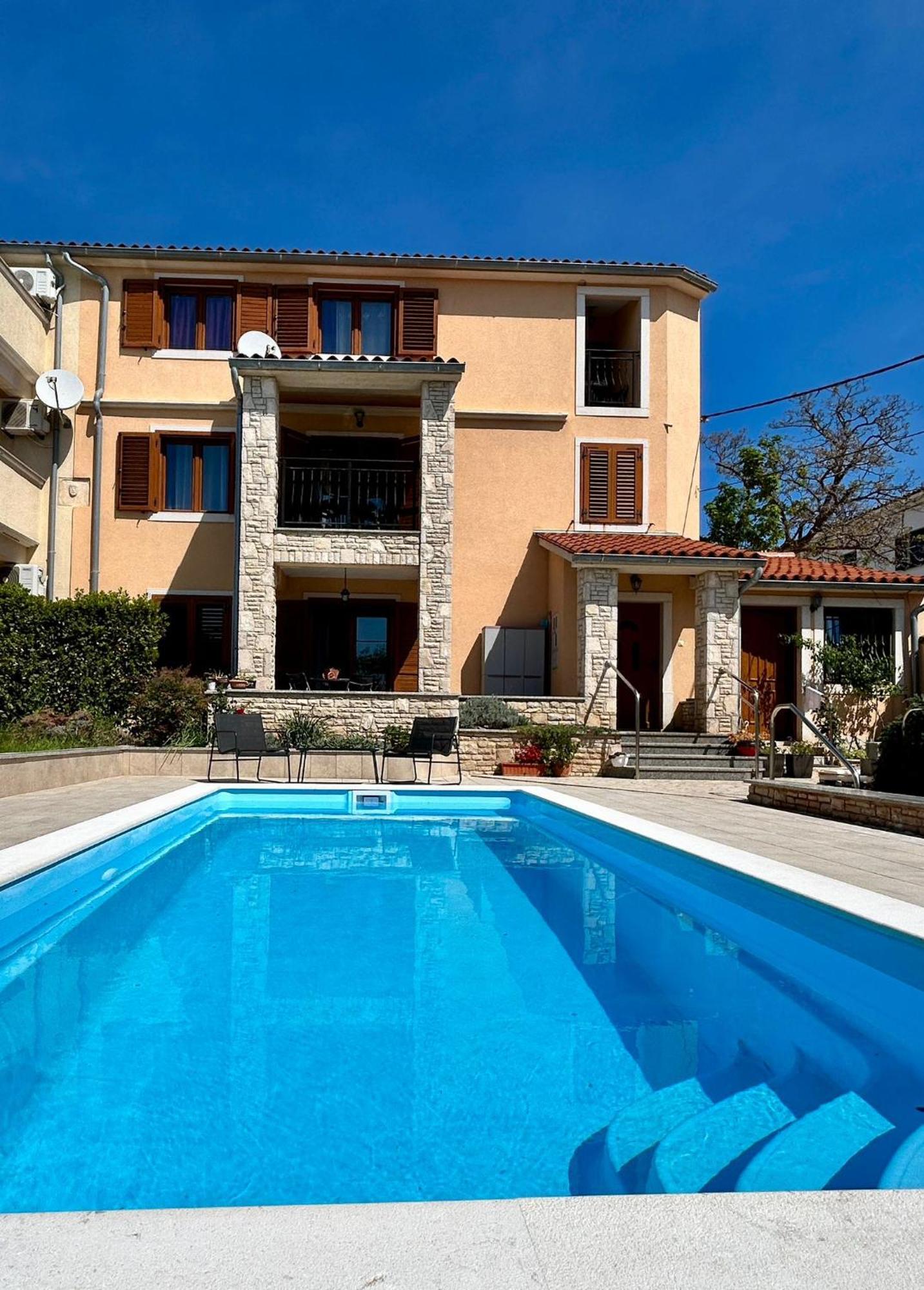 Villa Krasa Sea View Apartmants With Pool Liznjan Exterior photo